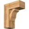 Ekena Millwork Balboa Block Rough Sawn Bracket w/ Offset Brace, Western Red Cedar, 8"W x 18"D x 22"H BKT0806X18X22BOA05RWR - alternate 1